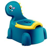 Pot Bebe Toilette Enfant pour Garcon Bébé Petit WC Toilettes Fauteuil Apprentissage Proprete Enfants Fille Pipi Chambre Pots Siege Dapprentissage Animaux Dino Chaise Couvercle Antiderapant Bleu