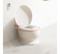 Pot Bébé Toilette Musical Pour Apprentissage De La Propreté - Toilette Bebe & Enfant - Confortable Anti Dérapant Avec Bruit De Chasse & Musique - Rose-1PC