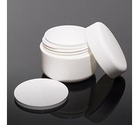 Pot blanc à double paroi vide 30 ml, Creuset vide, Pot pour crème, Pot pour cosmétiques, Pot vide pour Gel UV, Auto-remplissage, Pot à baume