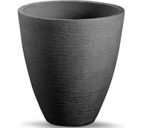 Pot cannelé "L" rond 42cm - Couleur : anthracite