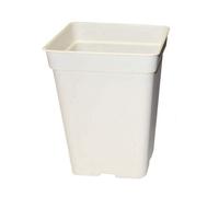 Pot carré blanc 3 litres - 15x15x20cm