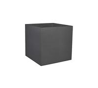 Pot carré 50 cm Graphit - double paroi - volume 57 litres - gris anthracite EDA PLASTIQUES
