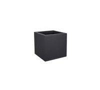 EDA PLASTIQUE Bac à fleurs carré Graphit Up 21 L 29,5 x 29,5 x 29,5 cm Gris anthracite