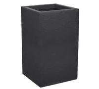 EDA Plastiques – Pot carré haut Graphit'up – 36 L – 29,5 x 29,5 x 49,5 cm – Gris anthracite