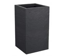 Pot Carré Haut Volcania'up - 36 L - Gris Anthracite Eda Plastiques