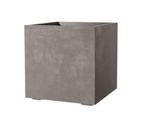 Pot carré Millennium 80 L marron 49 cm réservoir 5 L roulettes