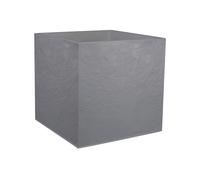 Bac à fleur carré Volcania - double paroi - 57 litres - gris galet EDA PLASTIQUES