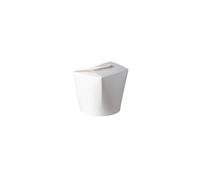 Pot Carton SMART 480/780/960ml - Couleur Marron ou Blanc - Contenants Jetables pour Pâtes, Plats à Emporter - Packs de 50, 100, 500 pièces - Fermeture Intégrée Hermétique (BLANC, 480 ml - Lot de 50)
