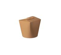 Pot Carton SMART 480/780/960ml - Couleur Marron ou Blanc - Contenants Jetables pour Pâtes, Plats à Emporter - Packs de 50, 100, 500 pièces - Fermeture Intégrée Hermétique (MARRON, 780 ml - Lot de 100)