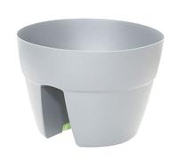 Pot cavalier - EDA PLASTIQUES - Cancun - Gris béton - 30 cm - 8L