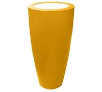 Pot Conique 3 En 1 Pot De Fleurs-Mange Debout-Seau A Champagne Dessus Polyethylene Blanc