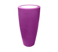 Pot Conique 3 En 1 Pot De Fleurs-Mange Debout-Seau A Champagne Dessus Polyethylene Blanc Violet
