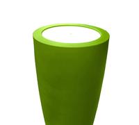 Pot Conique 3 En 1 Pot De Fleurs-Mange Debout-Seau A Champagne Dessus Polyethylene Blanc Violet