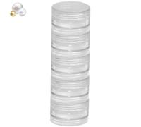 Pot Cosmétique Rechargeable | Contenants de voyage pour crème | Récipients de bocaux transparents pour cosmétiques, lotions, crèmes, maquillage, perles, ombres à paupières, strass, échantillons