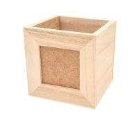 Pot crayons en bois avec cadre photo