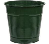 pot cylindre déco métal 13x12cm vert - générique 282648 Vert