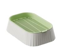 Pot d' à Chat - Plateaux de Germination de | Outils de Plantation à Double Couche sans Terre, Pot d' de blé Saine, Fournitures pour Animaux domestiques, boîte de pépinière