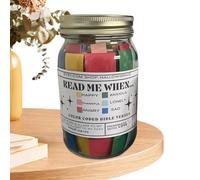 Pot d’affirmation,67 cartes d’écriture de codes couleurs faites à la main - Cartes de versets bibliques portables, cartes de prière uniques pour inspirer le bonheur, remonter le moral des amis, rire d