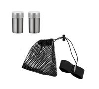 Pot d ' assaisonnement en acier inoxydable, bouteilles à presser, petit Shaker à épices pour Restaurants, Camping, distributeurs d ' épices, 2 pièces