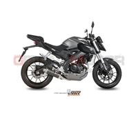 Pot D Echappament Complet MIVV GP Carbone pour Yamaha Mt-125 2015 > 2019
