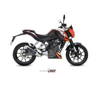 KT.009.LXB - Systeme Complet Echappement Mivv GP BLACK KTM DUKE 125 11> 200 12>