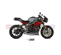 Mivv Triumph Speed Triple 2017 17 Pot D' Echappement Moto Gp Black Low