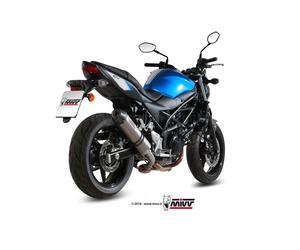 Pot D Echappament MIVV Oval Titane Carter Carbone pour Suzuki Sv 650 2016 > 2023