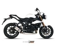 Pot D Echappament MIVV Suono Inox Basse pour Triumph Speed Triple 2011 > 2015