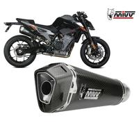 Pot D Echappament slip-on MIVV DELTA RACE Inox noir kat KTM 890 DUKE 2020 2026