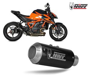 Pot D Echappament slip-on MIVV MK3 Carbone pour KTM 1290 SUPERDUKE 2020 > 2023