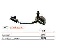 POT D’ÉCHAPPEMENT GIANNELLI + SILENCIEUX Giannelli LML Star 4T 200 4T