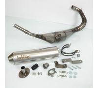 Pot D Échappement Leovince Pour Moto Derbi 50 Senda R X-Trem Eu2 3408n / Hm V6 Inox Passage Bas Neuf