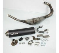 Pot d échappement Leovince compatible avec Moto Gilera 50 RCR 2003 à 2017 3408BN /HM V6 noir passage bas