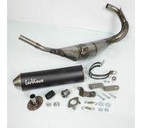 Pot D Échappement Leovince Pour Moto Gilera 50 Rcr 2003 À 2017 3408bn /Hm V6 Noir Passage Bas Neuf