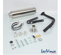 Pot d échappement Leovince pour Scooter Peugeot 50 Kisbee 4T 2010 à 2020 7470 / QM50QT-6 / 139QMB