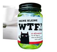 Pot D'affirmation, 60 Citations De Motivation Humoristiques, Pot De Messages, Pots De Gratitude Avec Citations De Motivation, « My Little Wtf Jar » - Cartes D'humour Sec, Pour Bureau, Dortoir, Maison