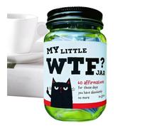 Pot D'affirmation, 60 Citations De Motivation Humoristiques, Pot De Messages, Pots De Gratitude Avec Citations De Motivation, « My Little Wtf Jar » - Cartes D'humour Sec, Pour Bureau, Dortoir, Maison