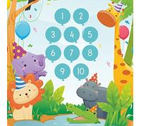 Pot d'apprentissage avec 8 autocollants pour toilettes - Animaux sous-marins + programme de récompense - Animaux de fête avec grands autocollants - Animaux amusants