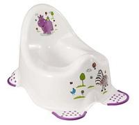 Vase de Nuit Blanc à Pieds Antidérapants MILLO BEBE - Décor Hippo - Fille - A partir de 18 mois