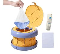 Pot d'Apprentissage de la Propreté | Outil Confortable D'apprentissage Avec Anti-Dérapant | Réducteur De Toilettes Portable Pour Enfant | pour et Jeunes, Voyages, Camping, Extérieur, Intérieur, Parc e