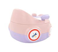 Pot d'apprentissage de la propreté, Pot pour Tout-petit, Conception Séparée, Coussin en PU, Forme de Voiture Mignonne Portable pour les Enfants à la Maison (Mauve rose)