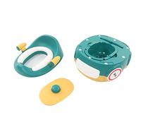 Pot d'apprentissage de la propreté, Pot pour Tout-petit, Conception Séparée, Coussin en PU, Forme de Voiture Mignonne Portable pour les Enfants à la Maison (Vert jaunâtre)