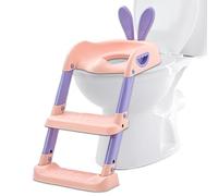 Pot d'apprentissage de la propreté, siège avec escabeau, grandit avec assistant enfant, base antidérapante sécurisée, rangement pliable, encourage la sécurité indépendante, s'adapte aux cuvettes de