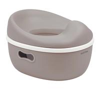 Nattou Pot 3en1 pour bébé, Pot + Tabouret + Siège de toilette pour enfants, Apprentissage facile de la propreté, Env. 34 cm, De 18 mois à 4 ans env., Care, ABS/EVA, Taupe