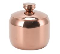 Pot d'assaisonnement, organisateur de stockage en pot en acier inoxydable avec couvercle 8,5x6.2x7,5 cm / 3,3x2.4x3 pouce de contenant d'assaisonnement pour le sucre salé (Or rose)