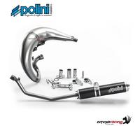 Polini Pot moto For Race – Compatible avec Derbi Senda DRD/Xrace/Xtrem/SMT/RCR-18, sil noir haut gau