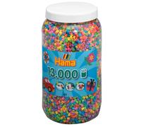 Création perle et bijou Hama - 211-50 - loisir créatif - midi pot 13000 perles - mélange pastel