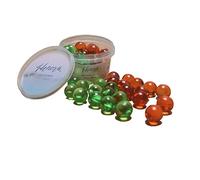 Pot de 2 * 12 Perles de bain boules bombes naturelles huile de soja SANS PARABEN parfums Pomme Abricot. Constituez votre coffret cadeau noël saint-valentin pour une peau douce et lisse parfumée