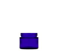 Pot de 50 ml 'Blue Edition', verre, bleu royal, ouverture : bouchon à vis