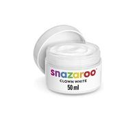 Pot de 50 ml de maquillage snazaroo, pour maquillage de clown, blanc Blanc G